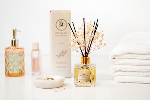 Vanilla Coconut Reed Diffuser Set - 200ml Aroma Diffuser with Fiber Sticks