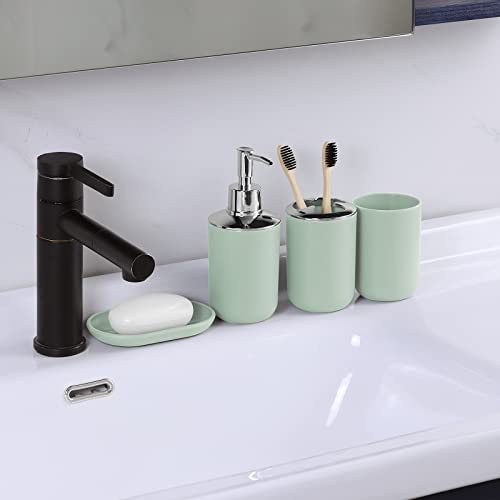 7-Piece Bathroom Accessory Set with Trash Can, Toilet Brush, and Soap Dispenser