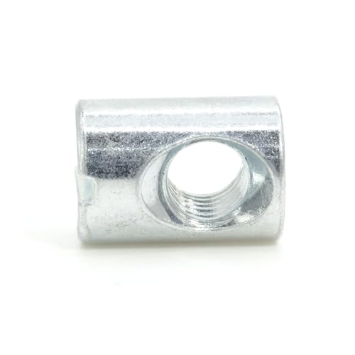 M6 Cross Dowel Barrel Nuts for Furniture Assembly, 4-Pack