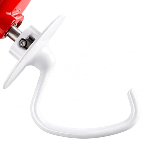 OMOVAN Coated Dough Hook for KitchenAid 4.5-5 Qt Mixers - Aluminum Kneading Tool