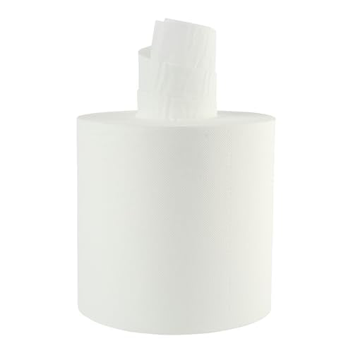 2-Ply Center-Pull Disposable Paper Towel Rolls, White (6 Rolls/Carton)
