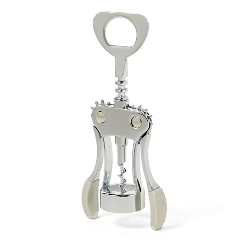 Amazon Basics 2-in-1 Corkscrew & Bottle Opener - Durable Zinc Alloy, Ergonomic Grip