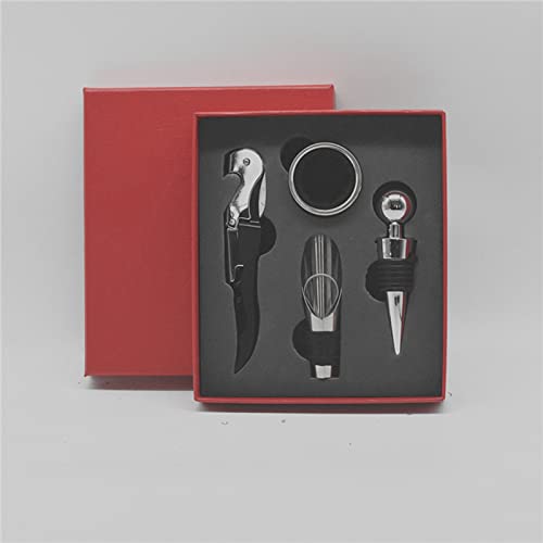 Tyenaza Red Wine Opener Set Stainless Steel Corkscrew Kit for Home Bar & Gifts