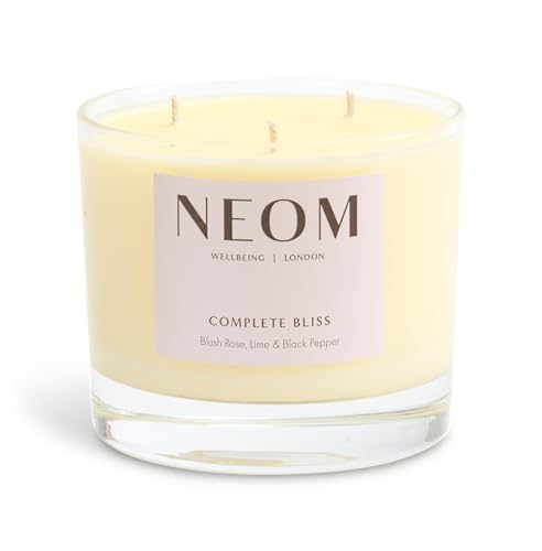 NEOM Complete Bliss 3-Wick Candle Calm & Relax - Blush Rose, Lime & Black Pepper (1 EA)