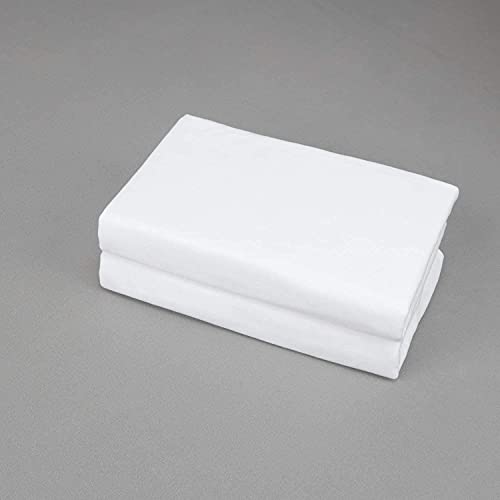 Jersey Knit Pillowcases 2-Pack - Ultra Soft Microfiber Standard Queen White