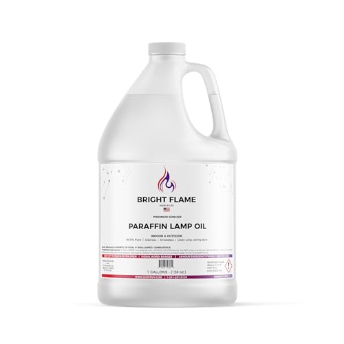 High-Purity Paraffin Lamp Oil – 99.5% Pure, Smokeless, 1 Gallon