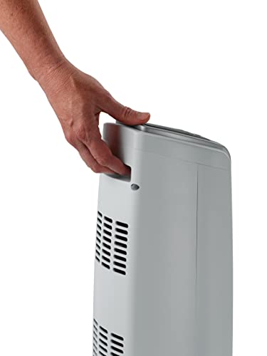 Lasko Oscillating Ceramic Tower Space Heater for Home with Overheat Protection, Timer, 22.5 Inches, Silver, 1500W, 5775