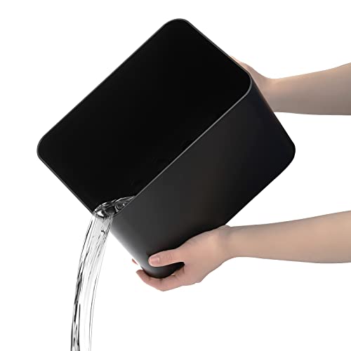 Compact Umbrella Stand for Entryway with Removable Drip Tray, Black