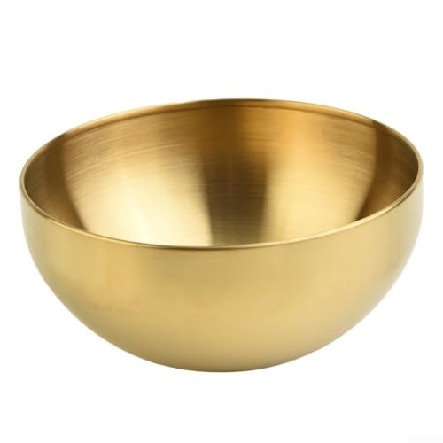 15cm Double Walled Stainless Steel Mixing Bowl - Heat Resistant Salad Bowl