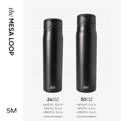 30oz Insulated Stainless Steel Water Bottle with Straw & Handle - Leak Proof