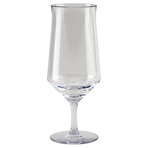 GET BPA-Free 15oz Clear Plastic Hurricane Glasses Set of 4 - Shatterproof & Dishwasher Safe