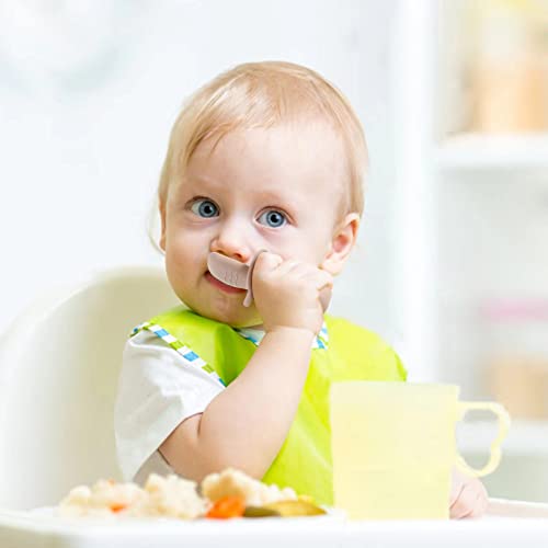 Silicone Baby Spoon and Fork Feeding Set Anti-Choke 6 Pack