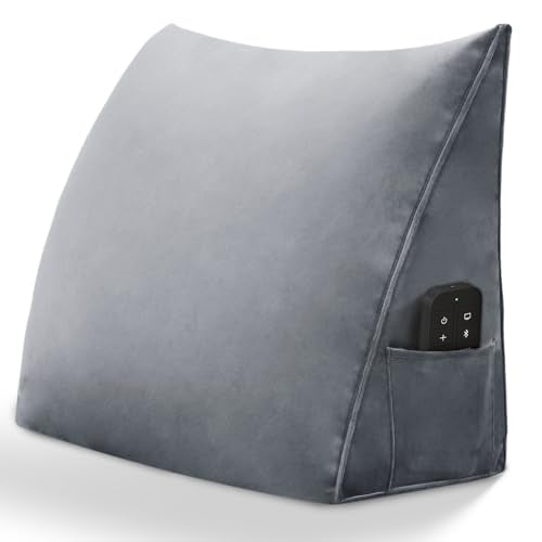 Triangular Reading Pillow Wedge - Back Support for Bed & Sofa