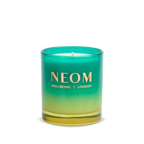 Neom Perfect Peace 1 Wick Candle with Myrrh, Fir & Lime Peel - Natural Essential Oils, Hand Finished, 185g