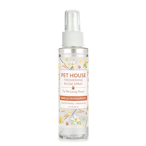 Pet Odor Eliminator Room Spray - Vanilla Sandalwood, 4 oz Concentrated