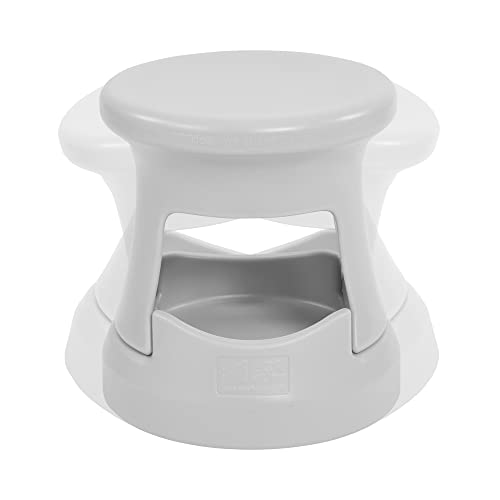 ECR4Kids Storage Wobble Stool, 15in Seat Height, Active Seating, Light Grey