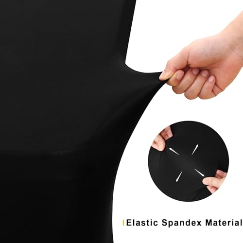 2 Pack 6FT Spandex Fitted Tablecloth, Elastic Stretch Table Cover for Events