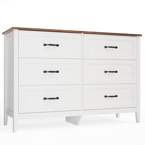 2-Piece Bedroom Dresser Set with 5-Drawer and 6-Drawer Wood Chests