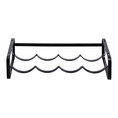 Stackable Metal Wine Rack for Tabletop Bottle Storage, 4-Bottle