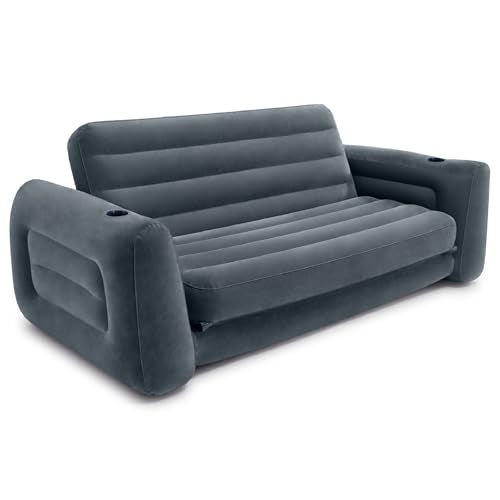 Intex Queen Size Inflatable Pull-Out Sofa Bed - Convertible Air Mattress