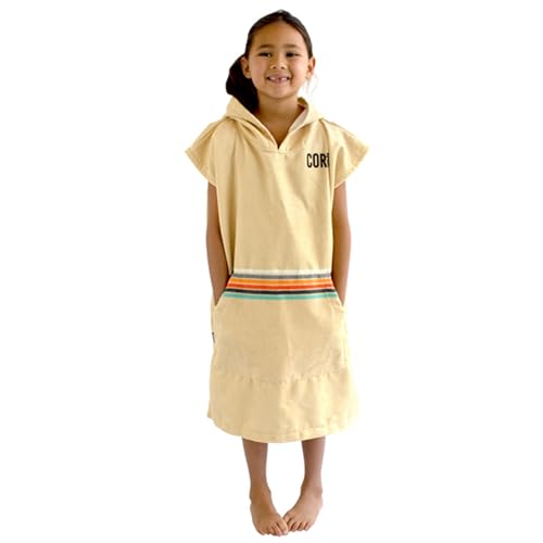 Kids Hooded Poncho Towel - Quick-Dry Microfiber Changing Robe for Beach & Swim