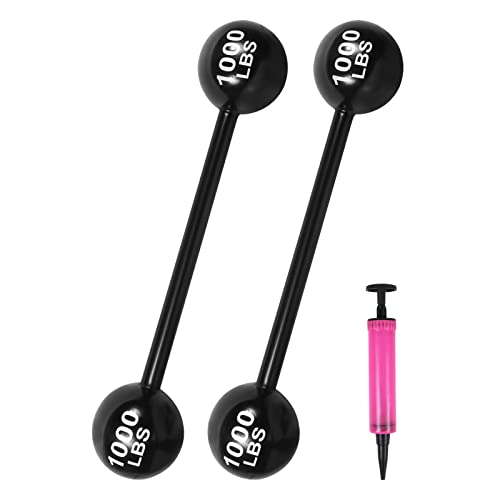 2 PCS Giant Inflatable Dumbbell Props for Costume Party and Photo Booths