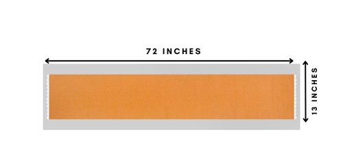 FINGERCRAFT Table Runner, Natural Cotton, Sturdy Triple Layer, Washable Decorative Table Linen for Home, Kitchen, Wedding, Parties (Gold, 13" x 72")