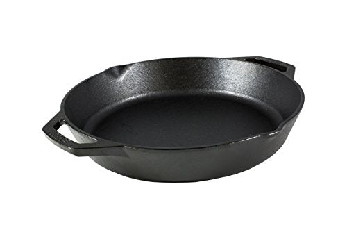 12-Inch Pre-Seasoned Cast Iron Dual Handle Pan - PFAS-Free Skillet