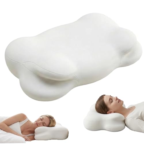 Ergonomic Memory Foam Neck Support Pillow - Adjustable Height, Cooling Cover