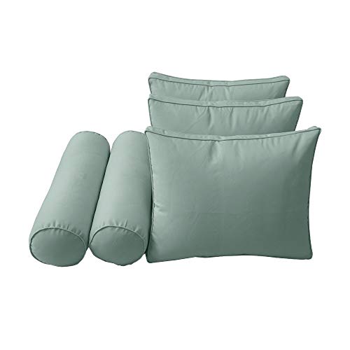 Outdoor Daybed Cushion Covers - Mattress & Bolster Pillow Slipcovers