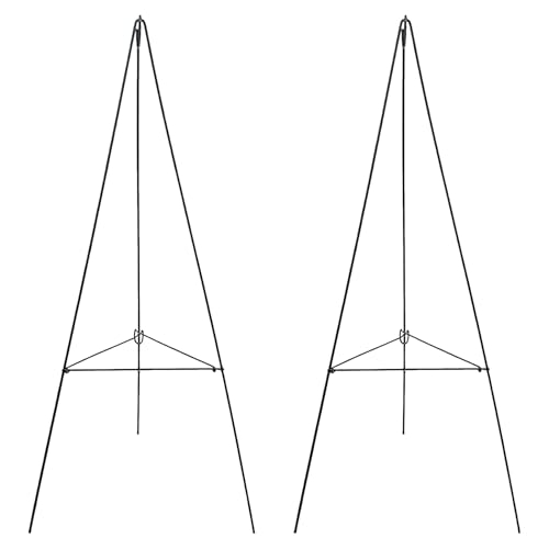 30-Inch Metal Christmas Wreath Stand and Grave Easel Holder (2-Pack)