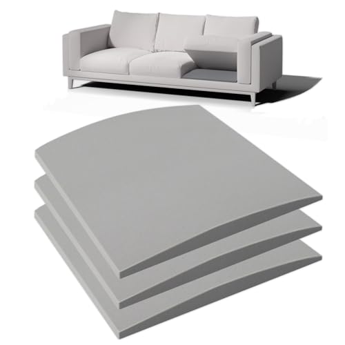 Sagging Couch Cushion Support Foam Inserts - 20x20x2 High Density 40D, Set of 3