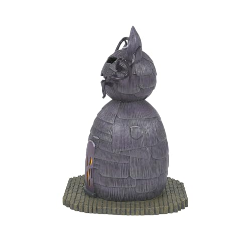 Nightmare Before Christmas Cat House Lit Village Building, 8.27"