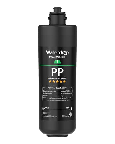 WD-10PP Under Sink Replacement Water Filter Cartridge - 6-Month PP Filter