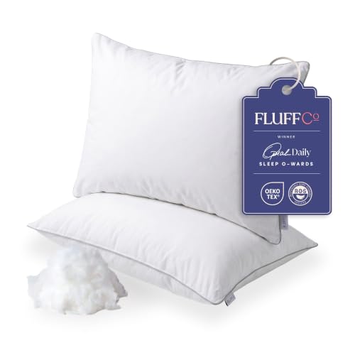 Down Alternative Bed Pillows - Standard/Queen Size, Soft (2 Pack)