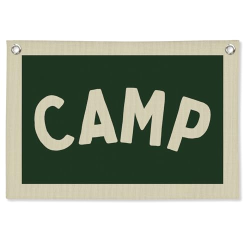 Camping Canvas Wall Banner - Motivational Decor for Classroom or Nursery