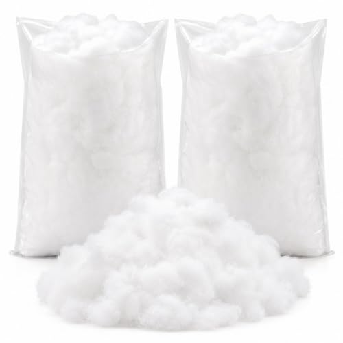 Fluffy Artificial Snow Fiber Blanket for Christmas & Village Decor (2 Bags)