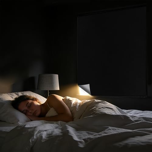 Portable 100% Blackout Curtains, No-Drill DIY Window Shades (57" x 118")