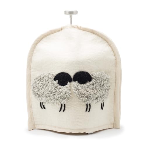 Wool Felt French Press Cozy - Handmade Insulated Coffee Pot Cover