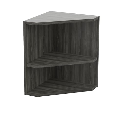 Safco Medina Shelved Corner Support for 63" and 72" Hutch, Gray Steel Laminate, 15x15x20 inches