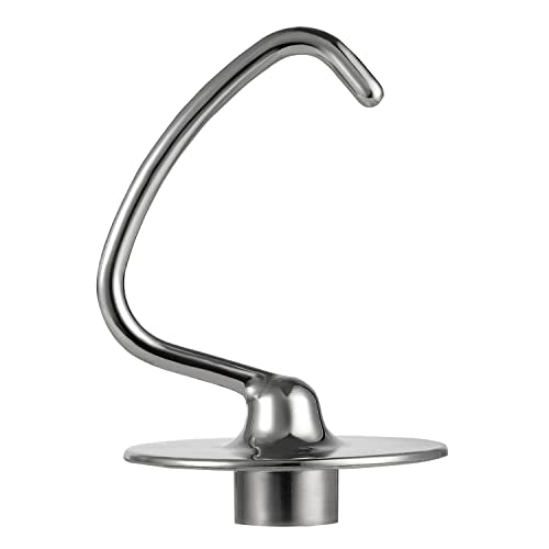 Stainless Steel Dough Hook Attachment for 4.5-5 Quart Tilt-Head Stand Mixers