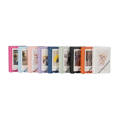 2x3 Mini Photo Album, 28-Pocket Portable Wallet Album for Instant Photos