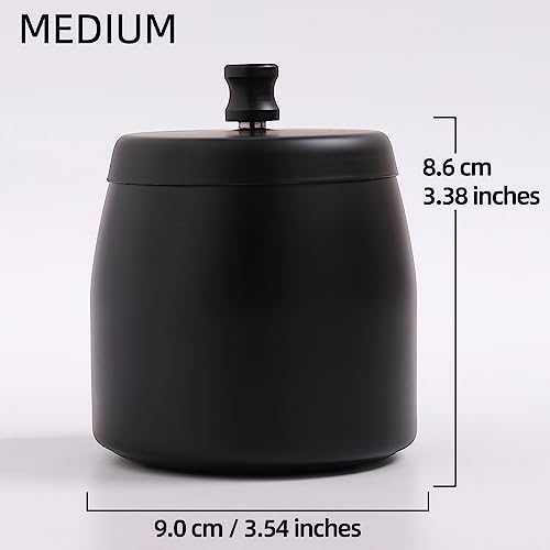 Stainless Steel Windproof Ashtray with Lid - Odorless Outdoor Ashtray