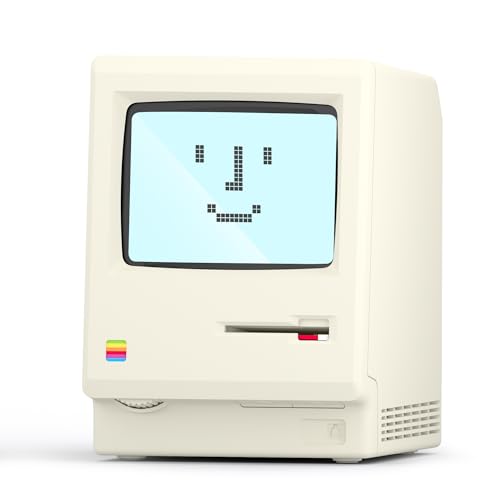 Retro Pixel Desk Clock with Alarm, Calendar, and Temperature Display