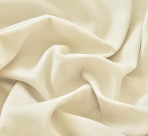 Ruffled Bed Canopy for Girls - Hanging Dome Princess Curtain & Play Tent (Ivory)
