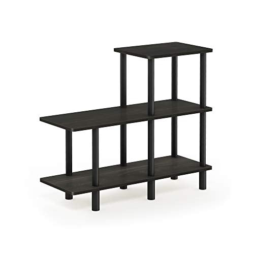 3-Tier Open Cube Ladder Shelf, Modern Storage Bookcase for Home Office