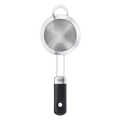 OXO Fine Mesh Cocktail Strainer - Stainless Steel Bar Tool, Conical Design
