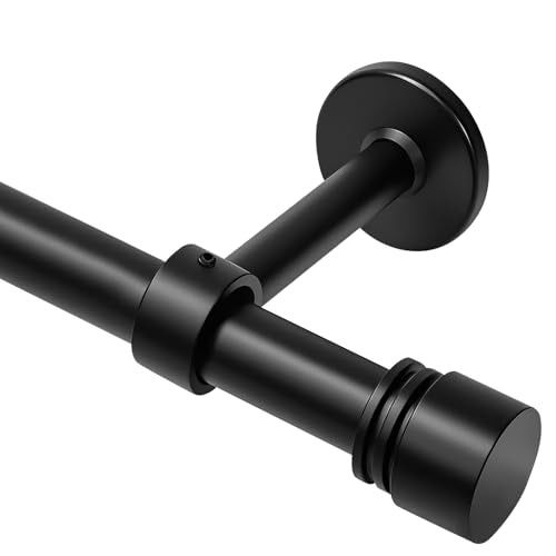 Heavy-Duty Extra Long Curtain Rod 144-240 Inches, Adjustable Metal Drapery Rod