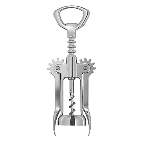 Collins Chrome Winged Corkscrew with Built-in Bottle Opener