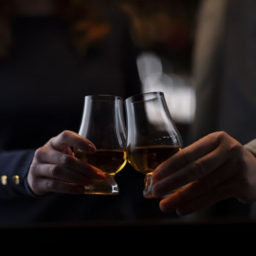 Official Whisky Tasting Glass Set - Lead-Free Crystal, 12-Piece Box